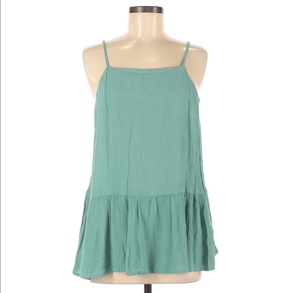 𝅺LIGHT teal loose fitting tank